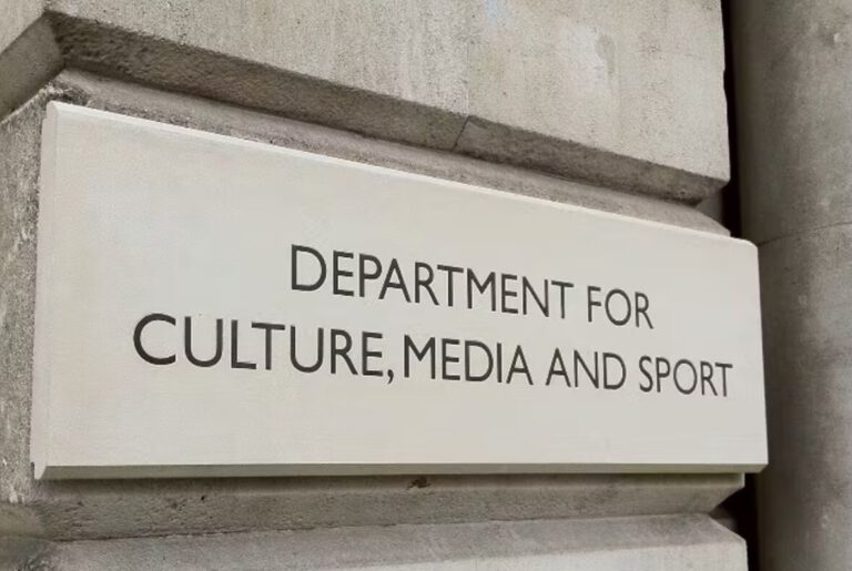 department for culture, media and sport sign